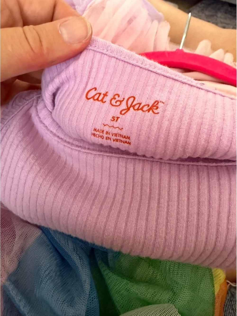 Cat & Jack Girls' Rainbow Tulle Dress Size 5T